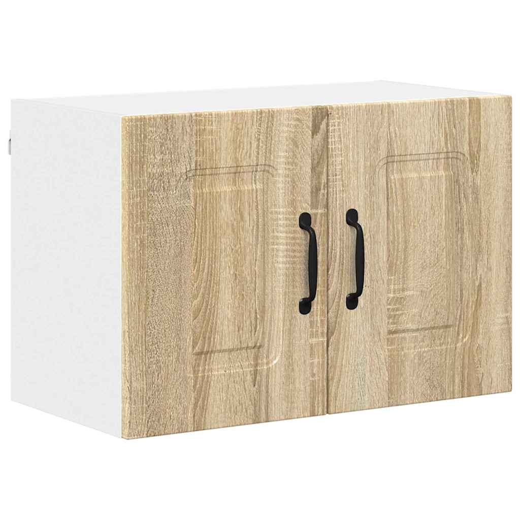 Kitchen Wall Cabinet with Door 2 pcs Sonoma Oak 60 x 31 x 40 cm